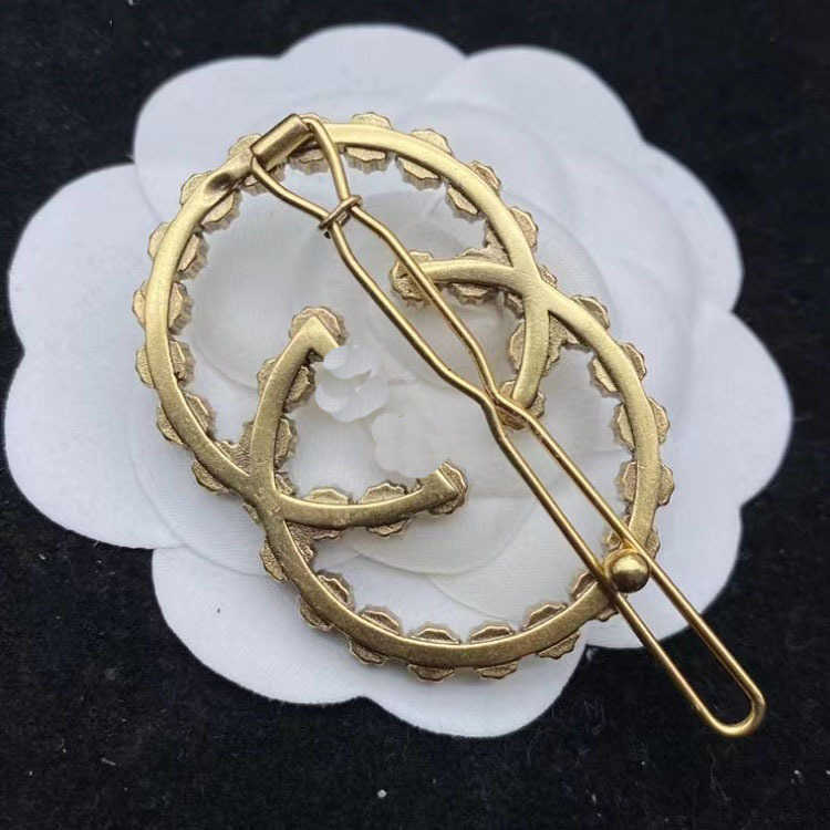 60% OFF 2023 New Luxury High Quality Fashion Jewelry for Duckbill clip ancient made old double color Rhinestone hairpin brass material one line hair
