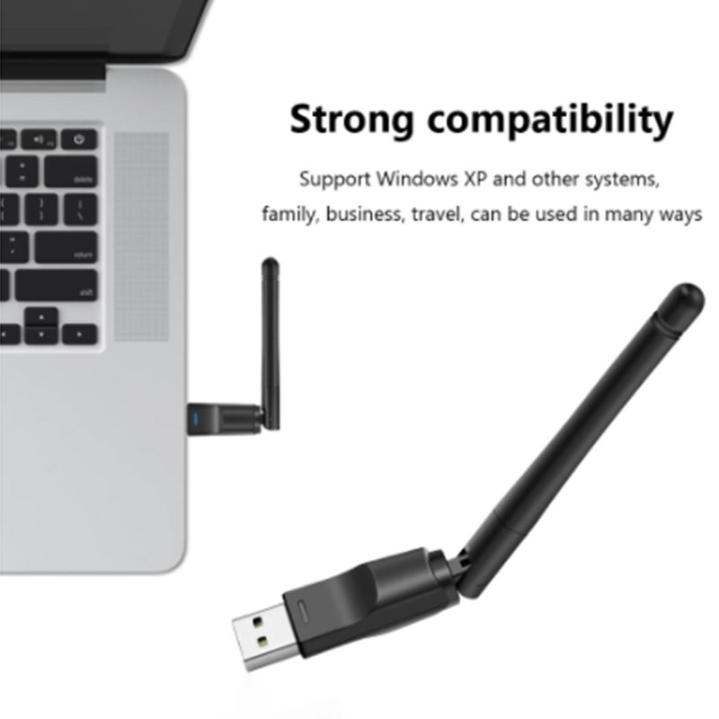 ユニバーサルミニUSB WiFiレシーバードングルMT7601 150Mbps USB2.0ラップトップコンピューターテレビボックス用ワイヤレスWIFIアダプターネットワークカード