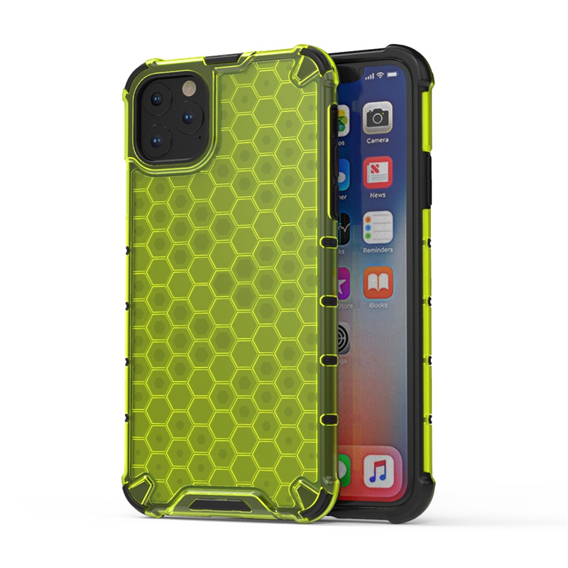 Cas de téléphone d'armure hybride en nid d'abeille clair antichoc PC TPU couverture arrière de téléphone dur pour iPhone 14 Plus 13 12 Mini 11 Pro XS MAX XR 6 7 8 Plus SE 2022 Samsung S10 Note 10 A10S