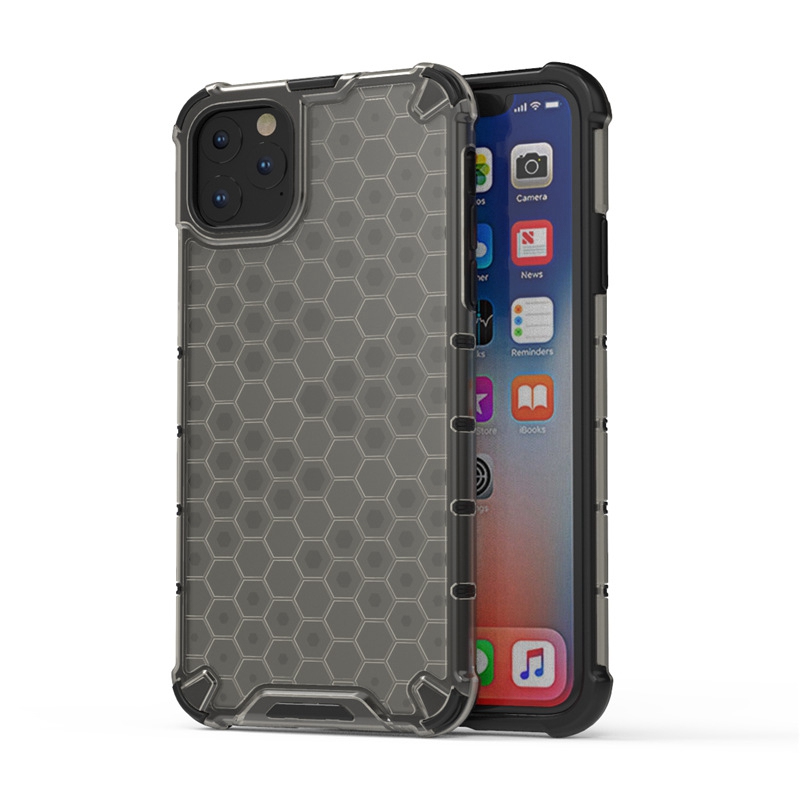 Cas de téléphone d'armure hybride en nid d'abeille clair antichoc PC TPU couverture arrière de téléphone dur pour iPhone 14 Plus 13 12 Mini 11 Pro XS MAX XR 6 7 8 Plus SE 2022 Samsung S10 Note 10 A10S