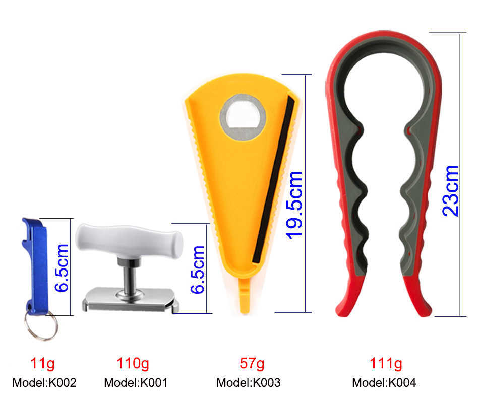 Nya kökstillbehör burköppnare ölflaska kan gap lockar av lätt justerbar storlek rostfritt stål aluminiumlegering