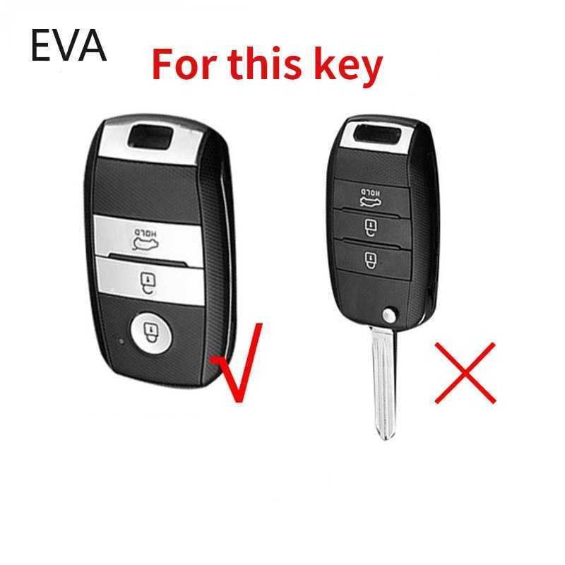 Nyckel Ny TPU -bilfodral FOB -täckning för Kia Ceed Rio Rio5 Sportage R K3 Kx3 K4 K5 Ceed Sorento Cerato Optima 2015 2016 2017 Keychain