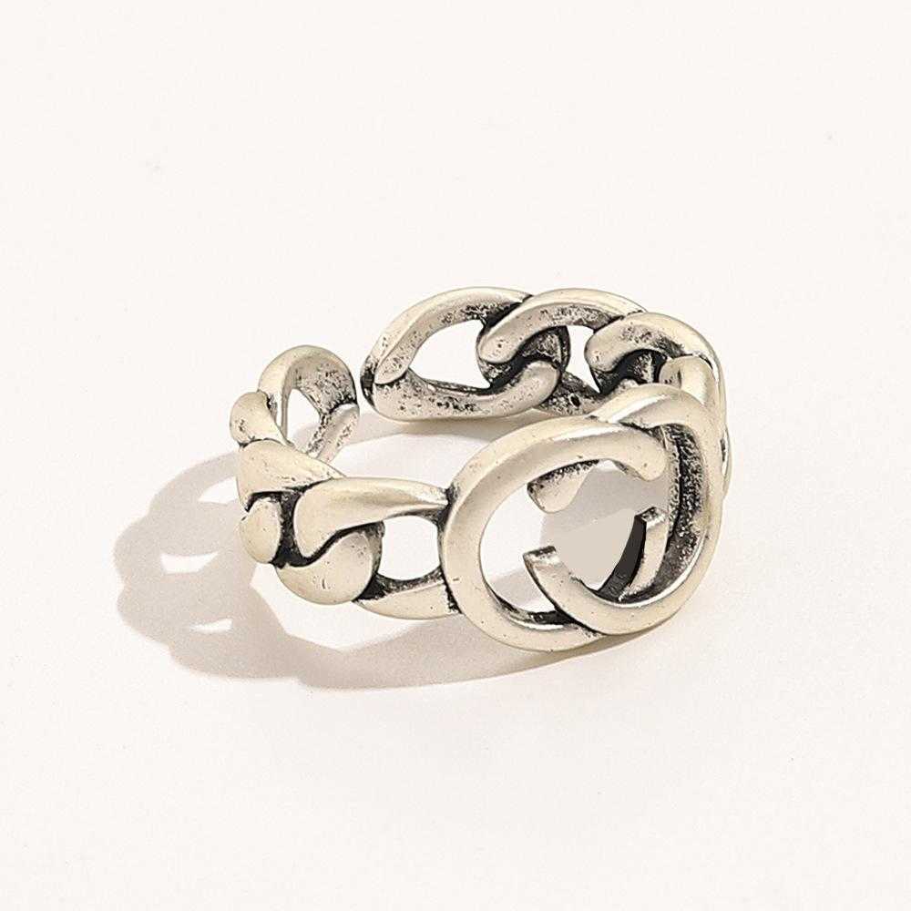 60% OFF 2023 New Luxury High Quality Fashion Jewelry for made old twist double male and female lovers with the same trend adjustable opening pair ring