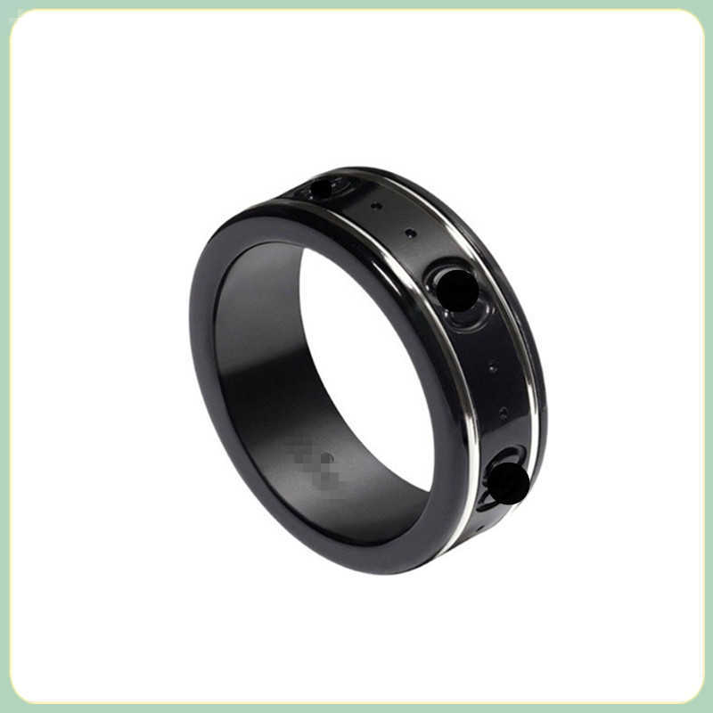 20% off all items 2023 New Luxury High Quality Fashion Jewelry for family ring double white ceramic black steel stone for men and women to give girlfriends gifts