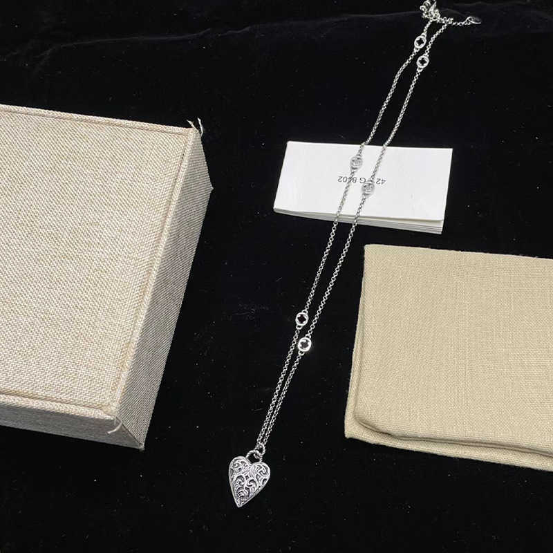 60% OFF 2023 New Luxury High Quality Fashion Jewelry for Silver Embossed Tiger Head Necklace Sweater Chain Men and Women INS Simple Couple