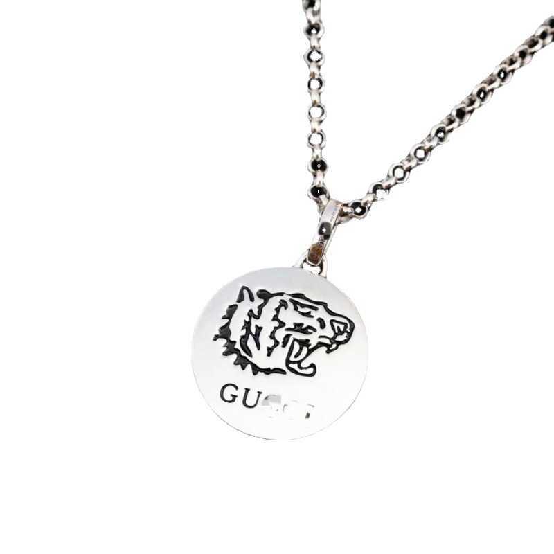 60% OFF 2023 New Luxury High Quality Fashion Jewelry for fearless heart-shaped Skeleton tiger bird song flower high version lovers personality necklace