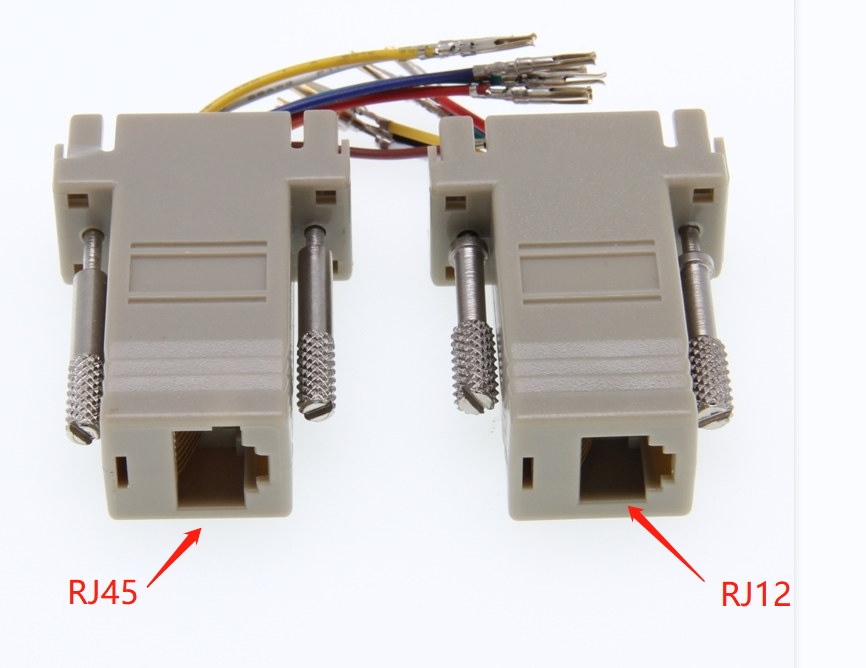 Sıcak satış kaliteli toptan db9 dişi rj45/rj12 dişi f/f rs232 modüler adaptör konektör dönüştürücü genişletici