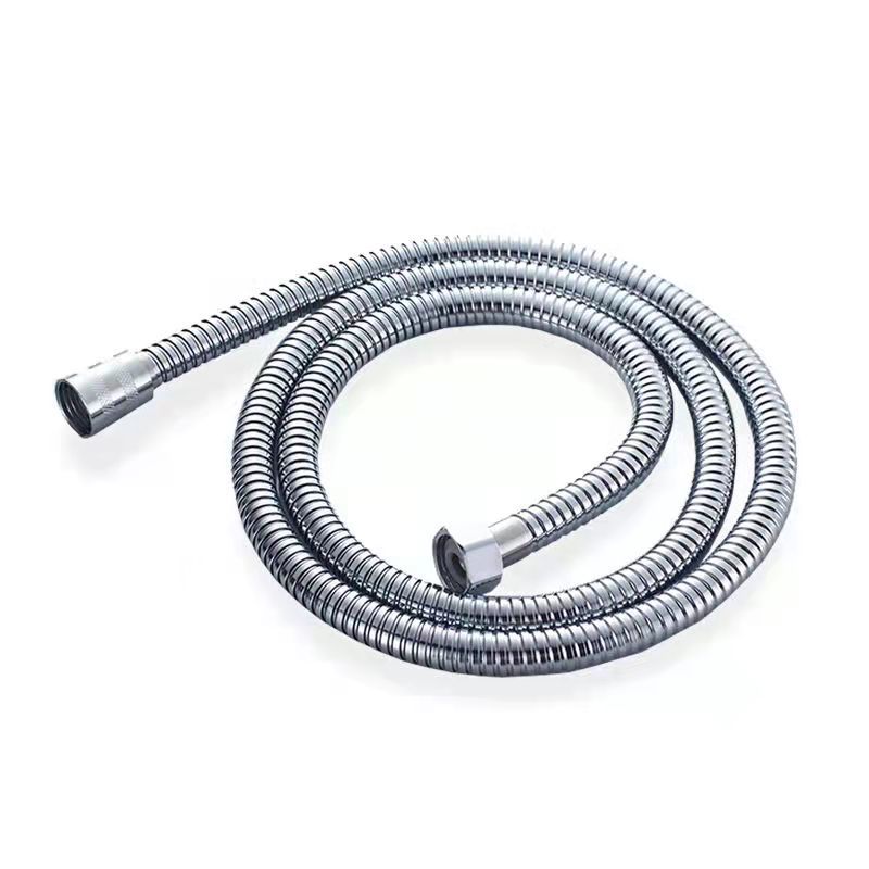 Stainless steel Shower hose Bathroom water heater shower head hose encrypted explosion proof hose fittings shower tube Chrome Plating nozzle tube free shiping