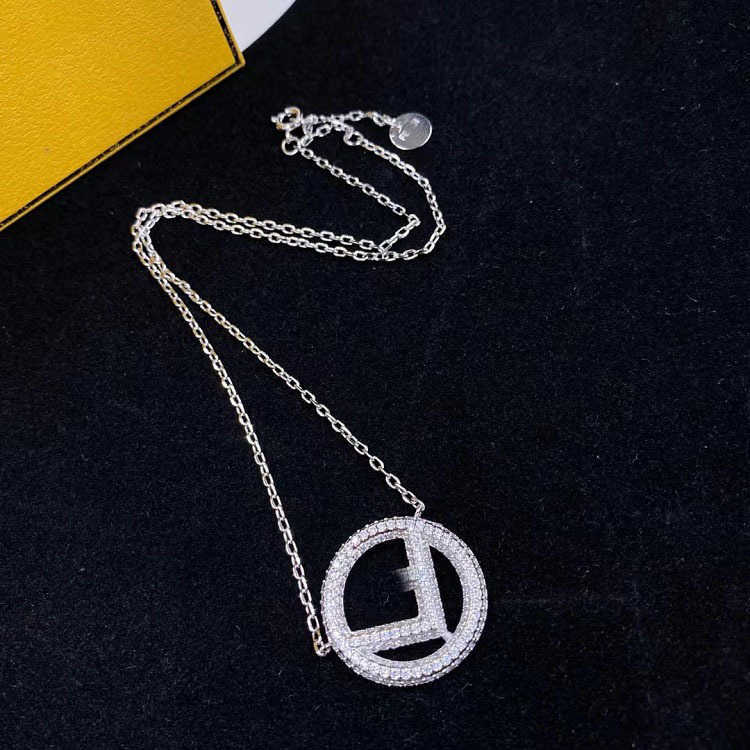 60% OFF 2023 New Luxury High Quality Fashion Jewelry for brass material rhinestone necklace new Korean style versatile sweater chain