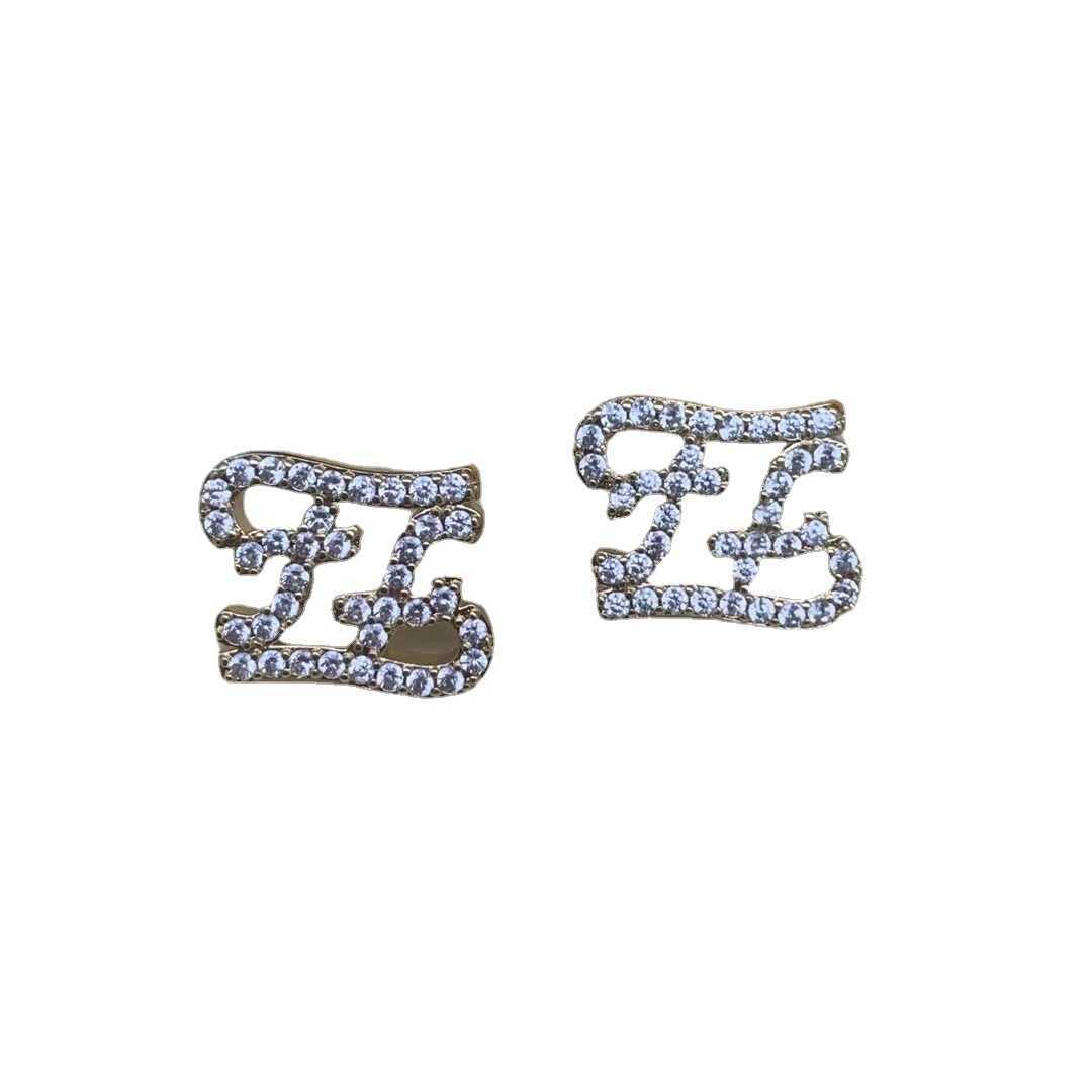 Boucles d'oreilles en laiton et strass pour femmes, bijoux de luxe de haute qualité, polyvalents, à la mode, avec aiguille en argent, 20% de réduction, nouvelle collection 2023