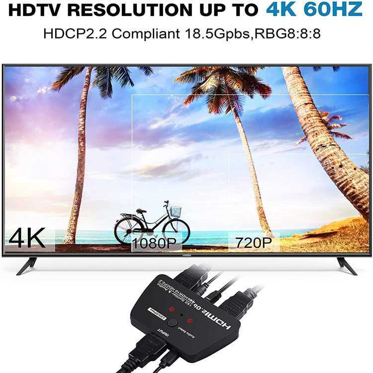 El nuevo distribuidor HDMI2.0 1 entrada 2 salida con audio 1 2 4K60HZHDCP2.2