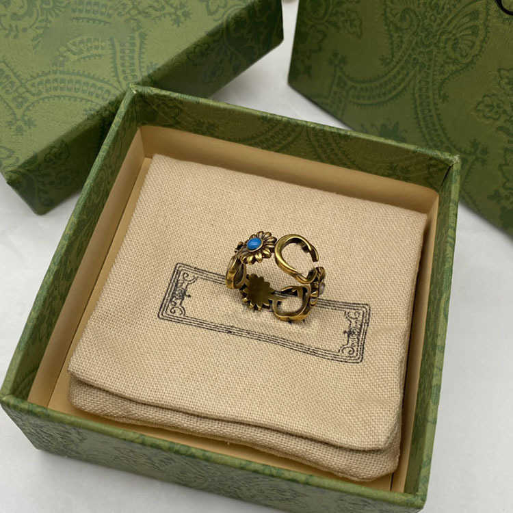 60% DI SCONTO 2023 Nuovi gioielli di moda di alta qualità di lusso l'anello del braccialetto della collana di stile ins versatile semplice coreano della nuova margherita