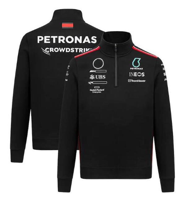 новый костюм-поло Формулы-1 Формулы-1. Толстовка команды весны и осени, выполненная в том же стиле.
