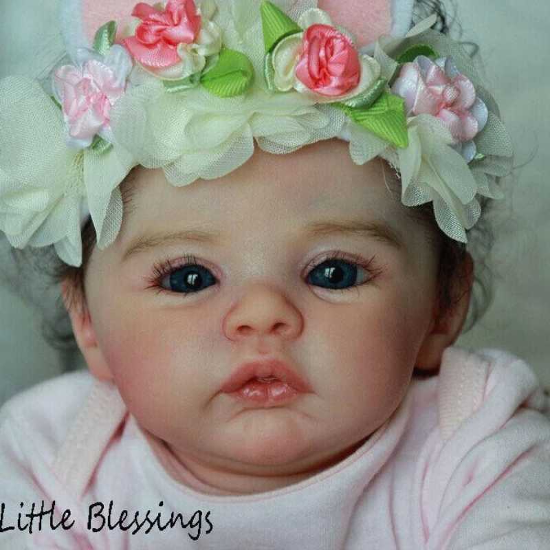 22 Inch Lovely Bebe Reborn Baby Doll Handmade Soft Touch Reborn Dolls For  Christmas Gifts (Cloth Body genderless)(Some Parts Send Random)