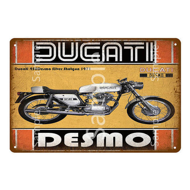 Plaque de peinture d'art de moto classique Plaque de garage Plaque décorative Signes en métal Marque de moteur Signe en étain vintage Man Cave Wall Collection Art Decor tin sign Taille 30X20CM w02