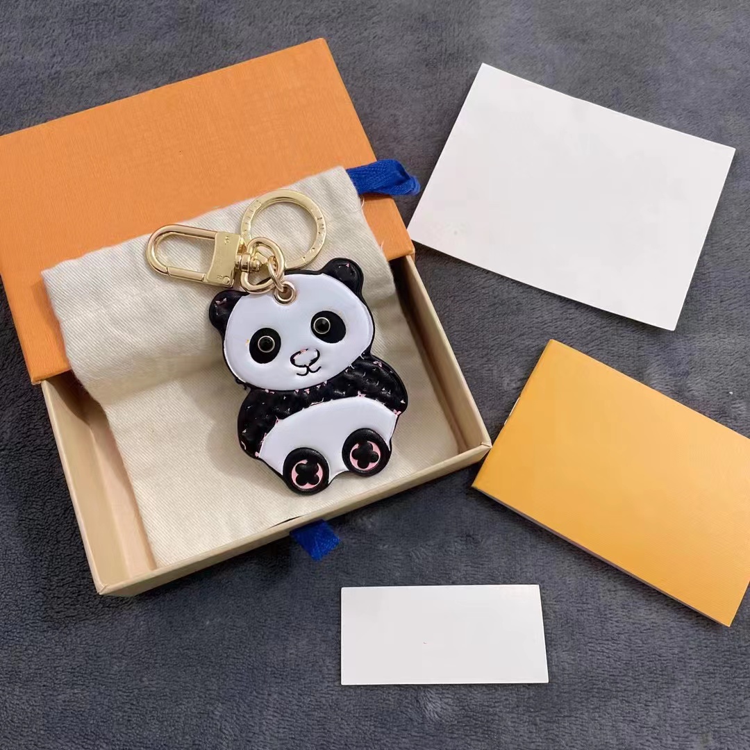 2023 Nuovo designer portachiavi coniglio e panda peluche carino ciondolo borsa da donna chiave auto da uomo pendente creativo di alta qualità243G