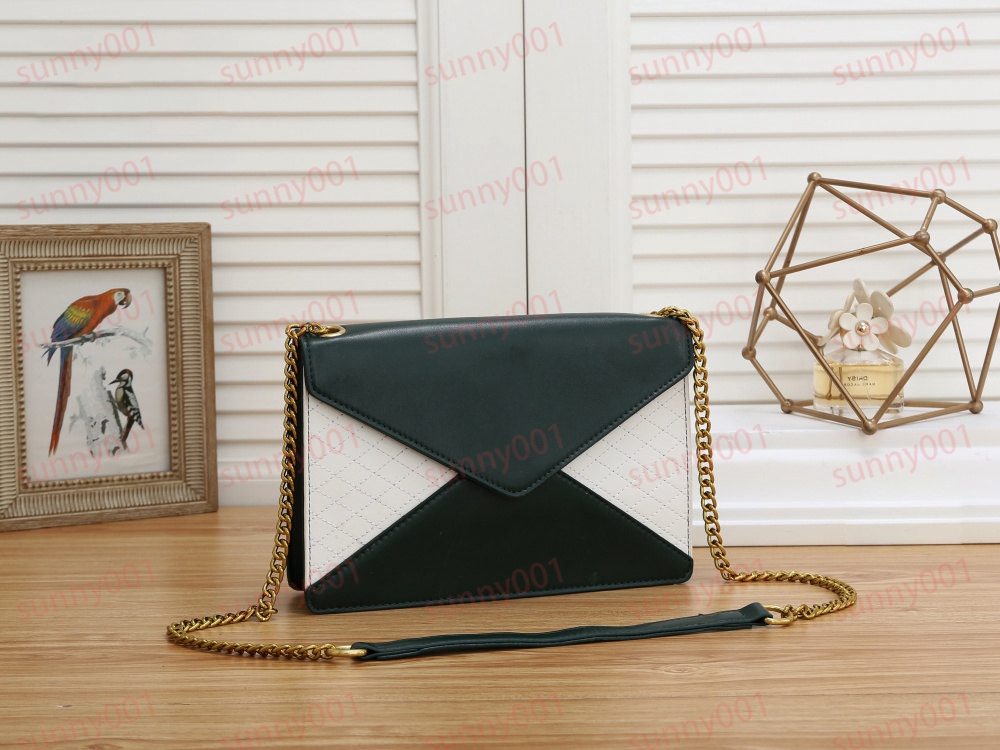 Yeni moda çapraz vücut çantası messenger cüzdan zarf paketi lüks makyaj çantaları tasarımcı altın zincir fotoğraf albüm paketi cüzdan