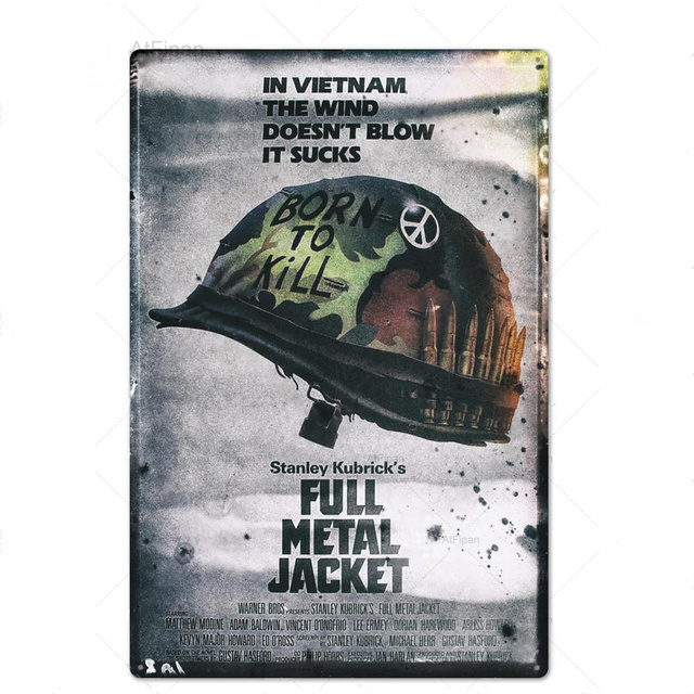 Klasyczny film metalowy znak metalowy plakat plakietka emaliowana tablica filmowa naklejka ścienna Flim metalowa dekoracja ścienna w stylu vintage dla baru Pub Club Man Cave metalowe tabliczki wystrój rozmiar 30X20CM w01