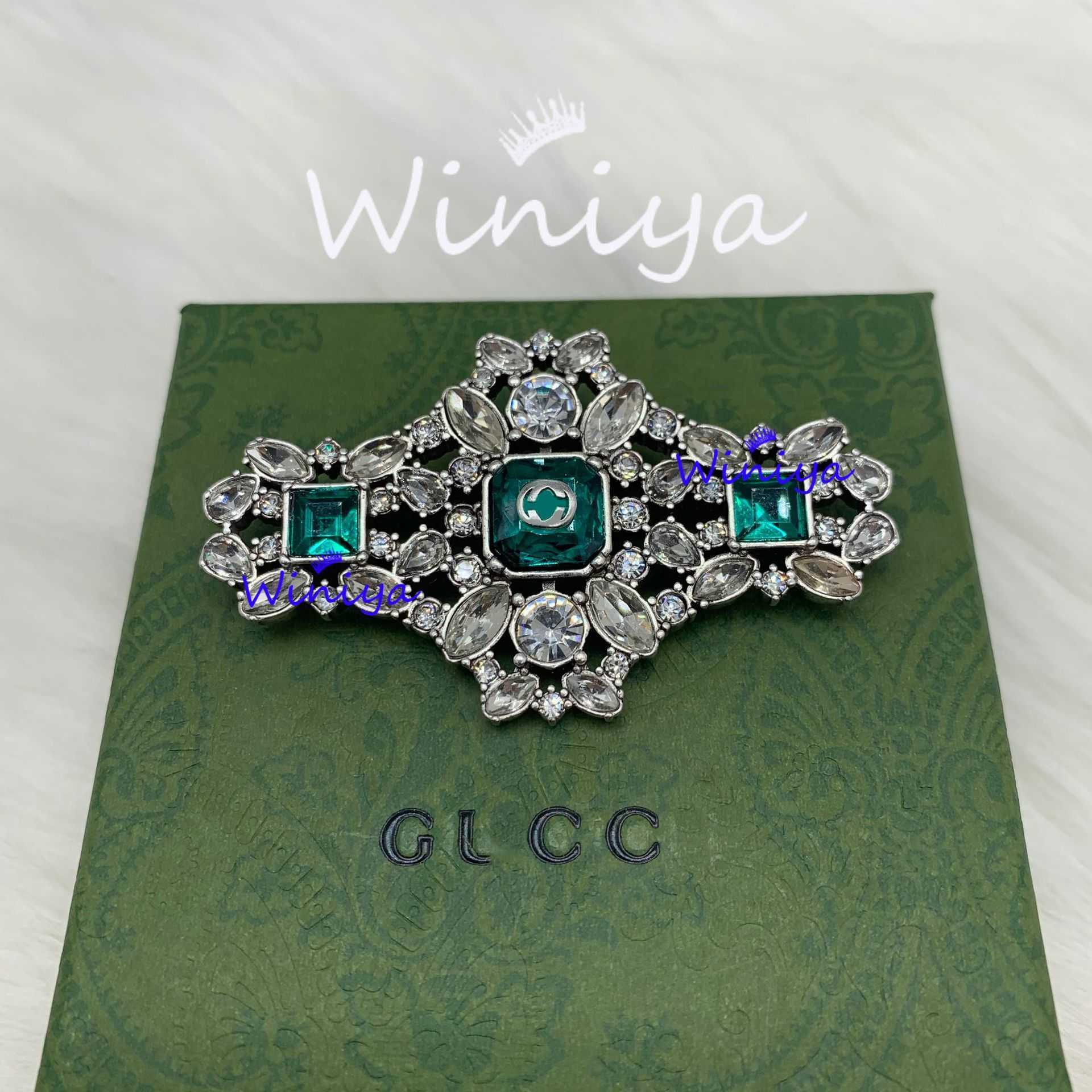 Factory wholesale 2023 New Luxury High Quality Fashion Jewelry for /Gu family new multilateral diamond flower feminine temperament trend brooch