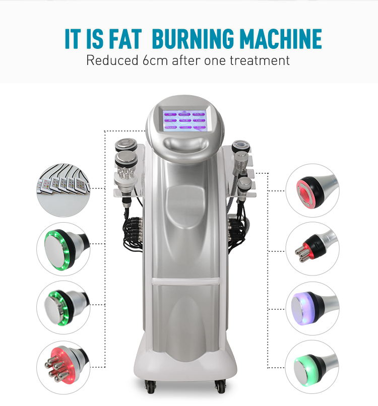 Beauty Items Vertical 80K Ultrasonic Cavitation Slimming Machine 8 in 1 RF Body Cellulite Reduction Skin Tightening Lipolaser Machine