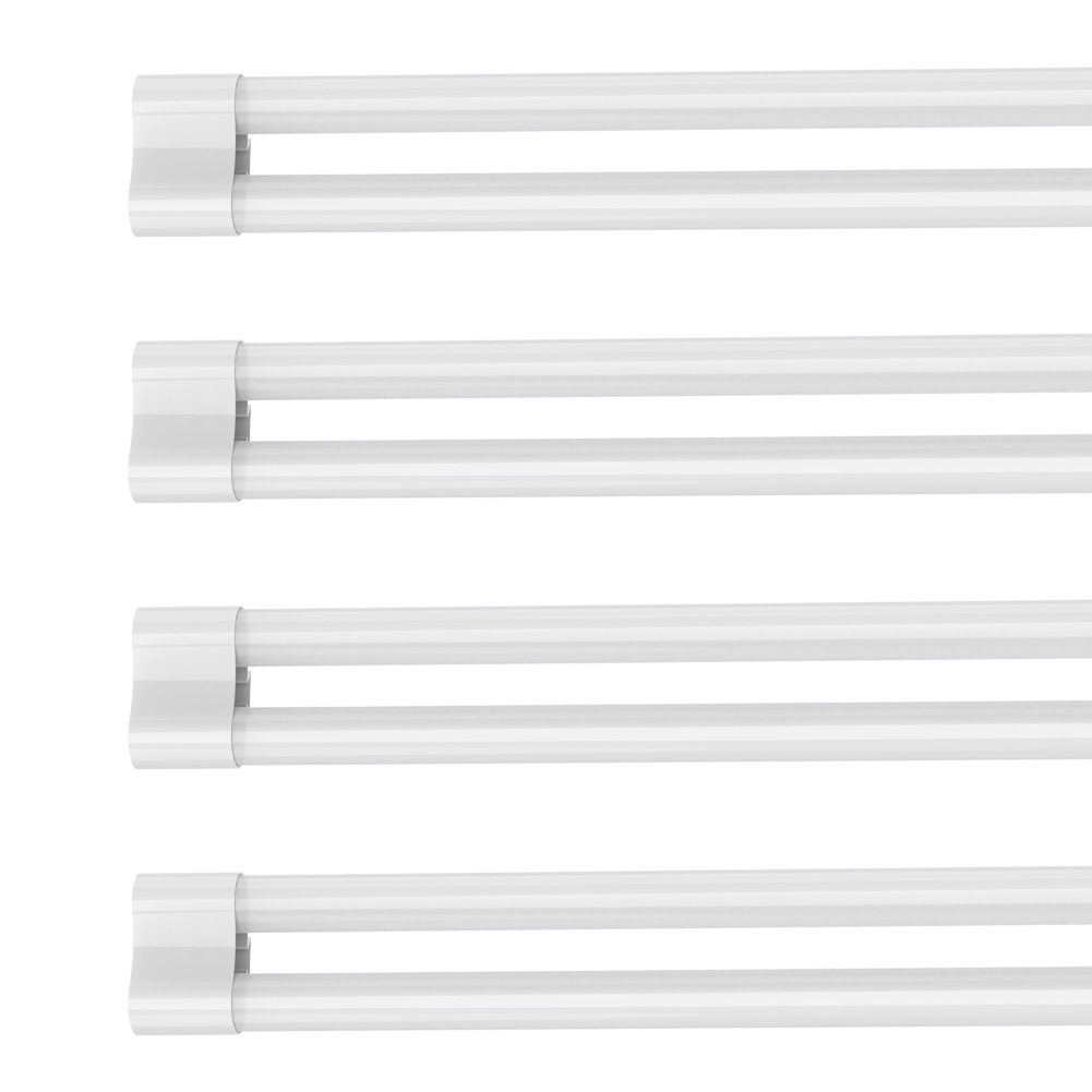 40W T8 LED Double Tube Lights Fixture 6000K LED Shop Light Garage Plug-in airplane hangar house warhouse, workshop, shop lights, direct wire, no ballast cool white