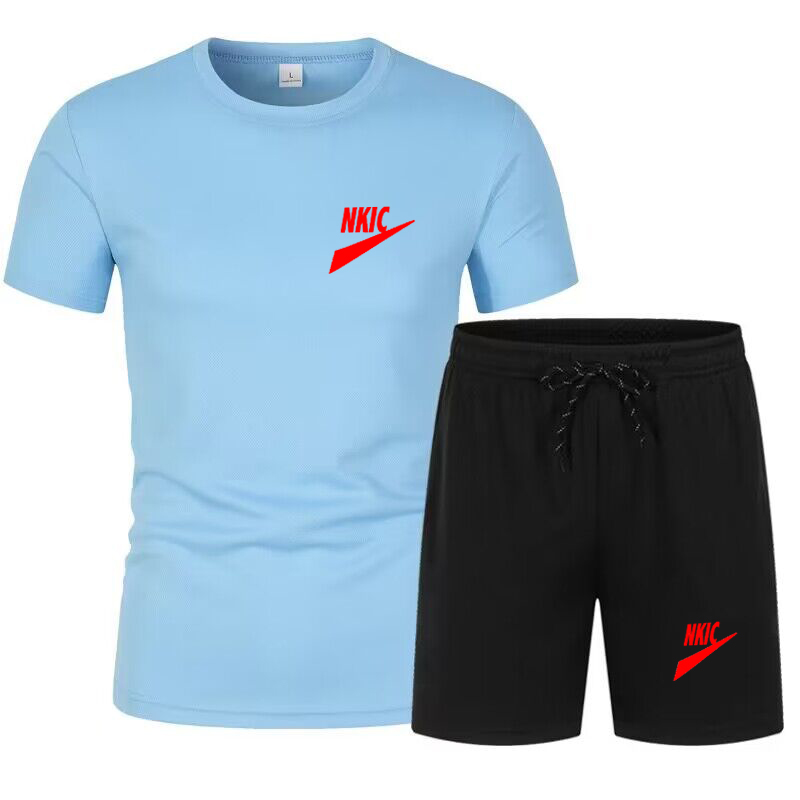 Nowe męskie letnie dresy marka nadruk bawełniane koszulki modne szorty plażowe Hip Hop Street Jogging Casual Sports Suit Surphed Suit