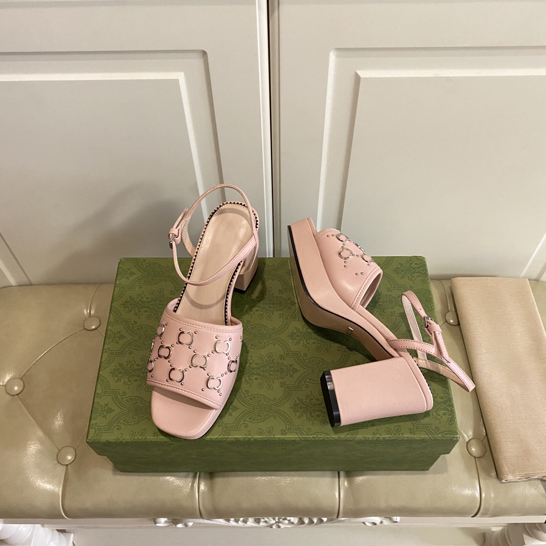 Novo primavera no verão de salto alto sandálias femininas casuais sapatos únicos ao ar livre preto prata rosa designer de moda sandálias aumentam sapatos de salto grosso