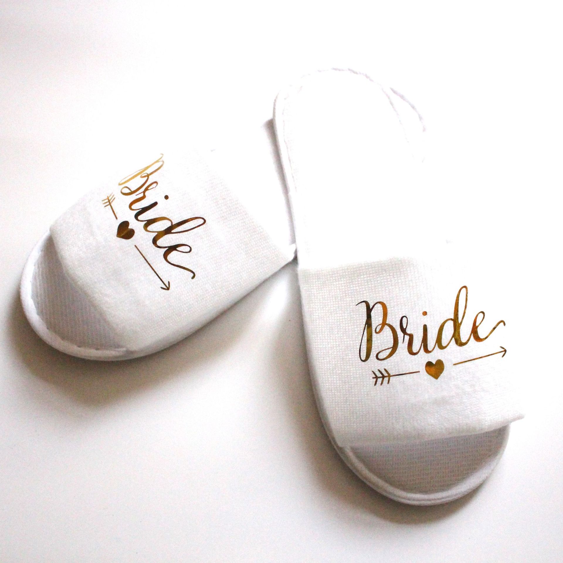 في المخزون المفتوح إصبع القدم سبا Slippers White Spa Hotel Slippers Women's Bridal Slide Slide Slide 2429