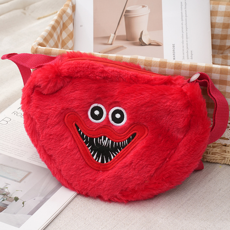 Fabricants en gros 22 cm 7 couleurs huggy wuggy sac à dos une épaule cartable jeu de dessin animé sac à dos périphérique zéro portefeuille cadeau pour enfants