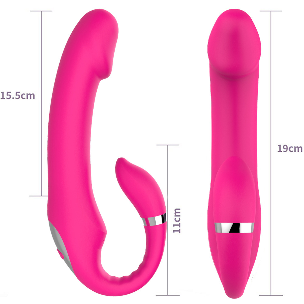 Stimolazione del vibratore Masturbazione Vibrazione a 10 velocità G-spot clitorideo vaginale doppio motore vibrazione massaggio coppia femminile giocattoli adulti del sesso ZD142
