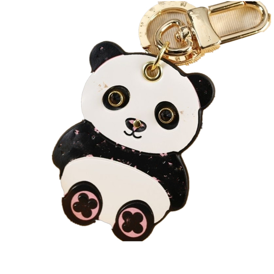 Nieuwste Panda Unisex Sleutel Portemonnee Klassieke Merk Cartoon Dierenliefhebbers Sleutelhanger Vrouwen en Mannen Schoudertassen Bakken Crossbody Sleutelhanger Vakantie Cadeau