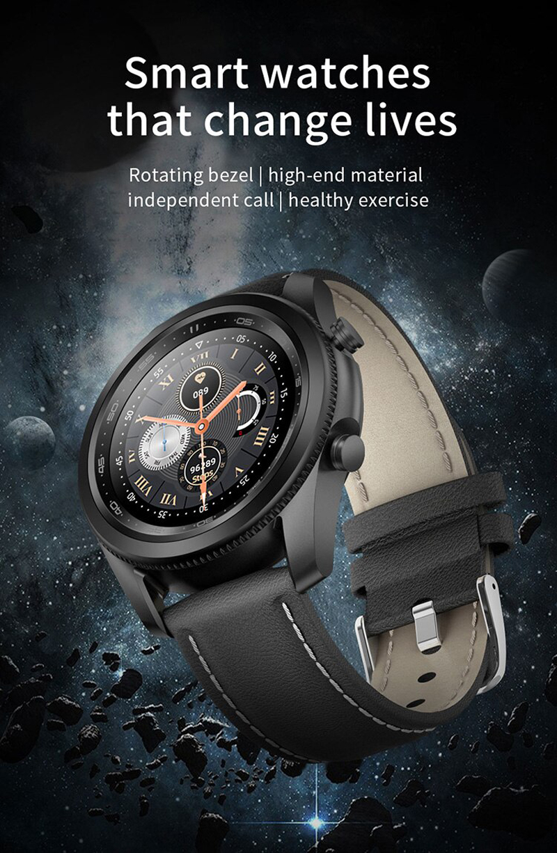 Z57 Smart Watch Rotary Pierścień BT BT CALL TEART TEARTO Informacje Ustraszanie ciśnienie krwi wodoodporne okrągły zegarek2297465