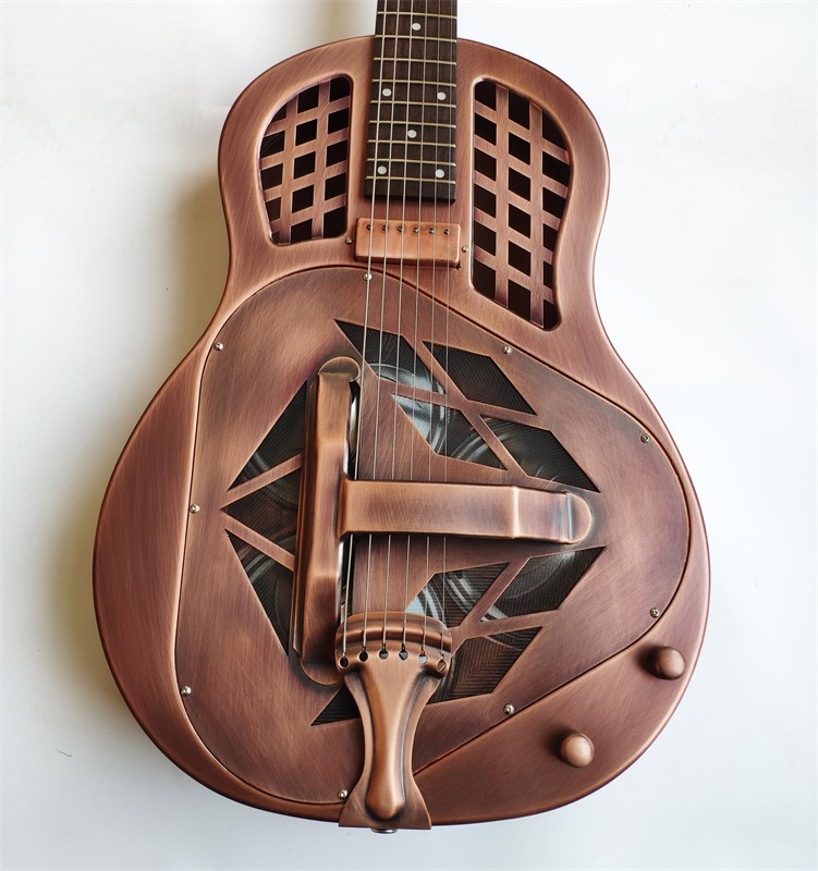 41" Jonathan 19 series resonator guitar resophonic guitars Metal Body Duolian guiatrs Dobra all metal vintage copper rare-guitar 1956EF