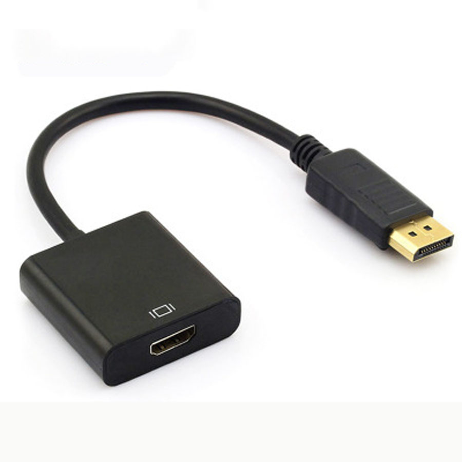 DisplayPort DP naar HDTV -kabels Actieve video -audio -adapterconverter voor pc -laptopcomputer Big Case