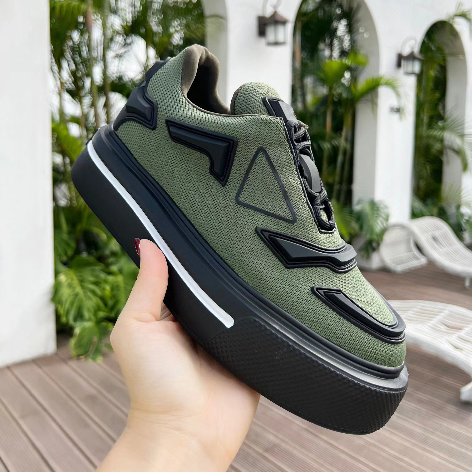 Designer novo sapatos casuais sola grossa aumenta homens mulheres pano de malha respirável centers de homens sapatos brancos pretos laranja de cor tênis de cor