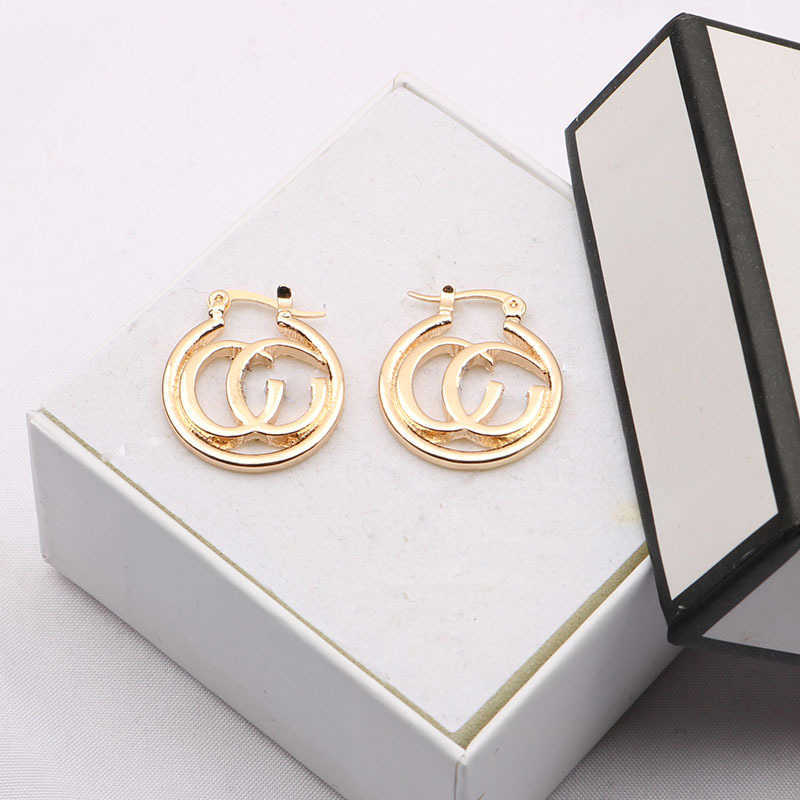 Fashion Collection 2023 New Luxury High Quality Fashion Jewelry for light luxury double family new personality trend earrings for women