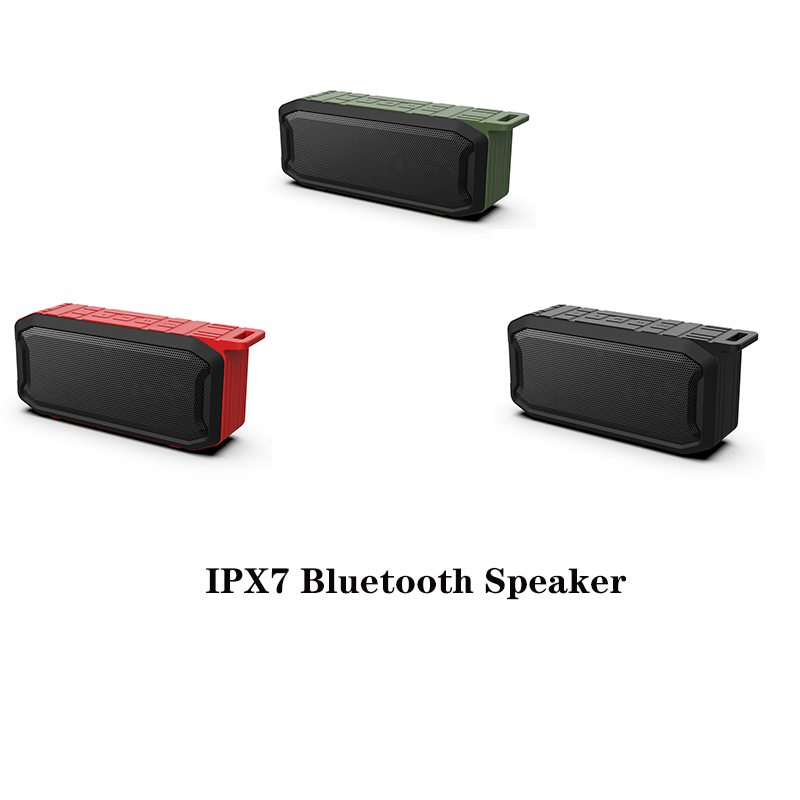 IPX7 Bluetooth -luidspreker x2 draadloze luidspreker Creatief geschenk Antwoord Telefoon Outdoor Waterdichte draagbare subwoofer