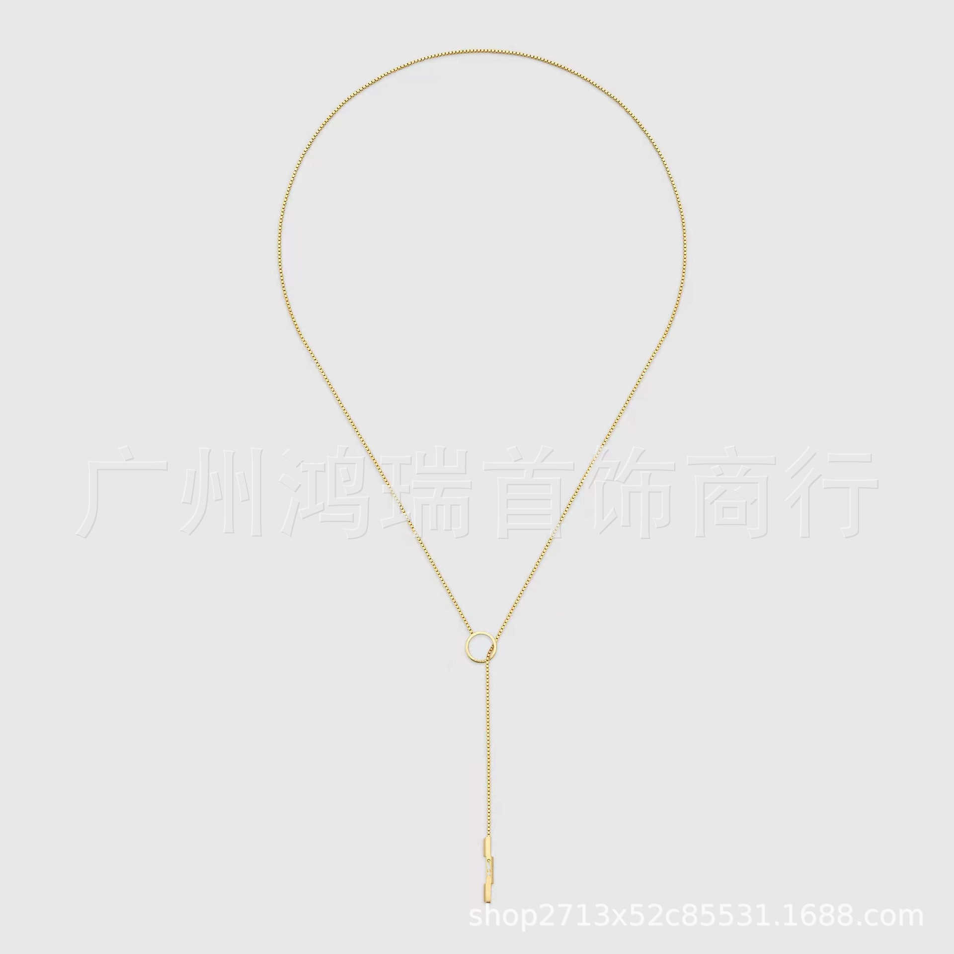 20% korting op alle items 2023 Nieuwe luxe hoogwaardige mode -sieraden voor Silver Xiaozhan Same New Couple Link to Love Series Long Rope Necklace
