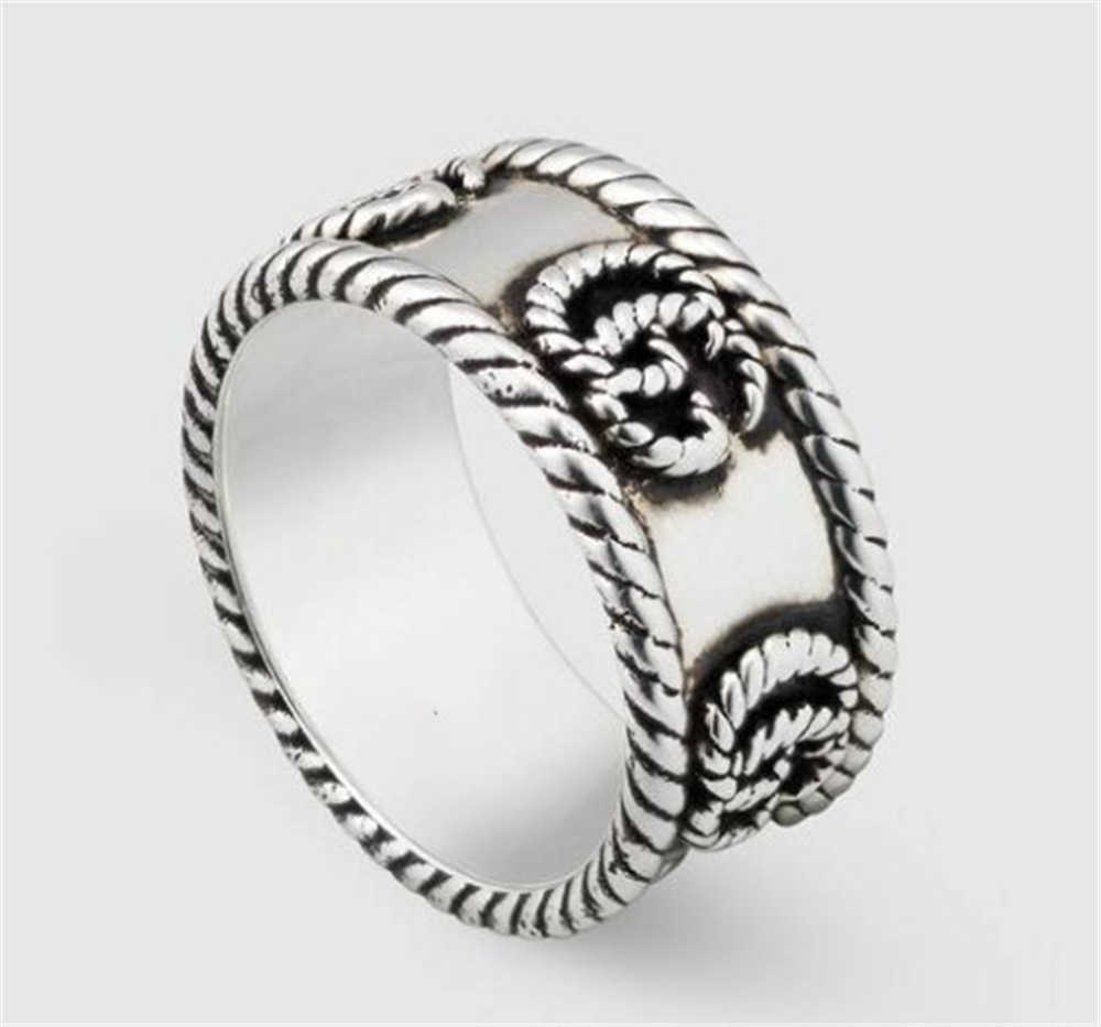 20% de desconto em 2023 novas jóias de moda de alta qualidade para Sterling Silver Ring Old Hip Hop Style Men e feminino Batch de crânio feminino