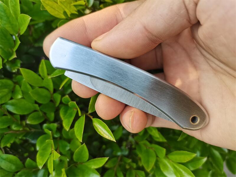 H2371 av högsta kvalitet H2371 Pocket Folding Knife 3Cr13Mov Satin Blade Rostfritt stålhandtag utomhus camping vandring fruktknivar