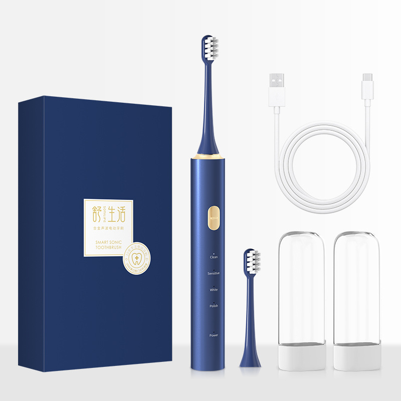 Magnetische Levitation wasserdichte elektrische Zahnbürste Großhandel Paar Set USB-Ladegerät Erwachsenenmodell Ultraschall elektrische automatische Zahnbürste bündig elektrischer Typ