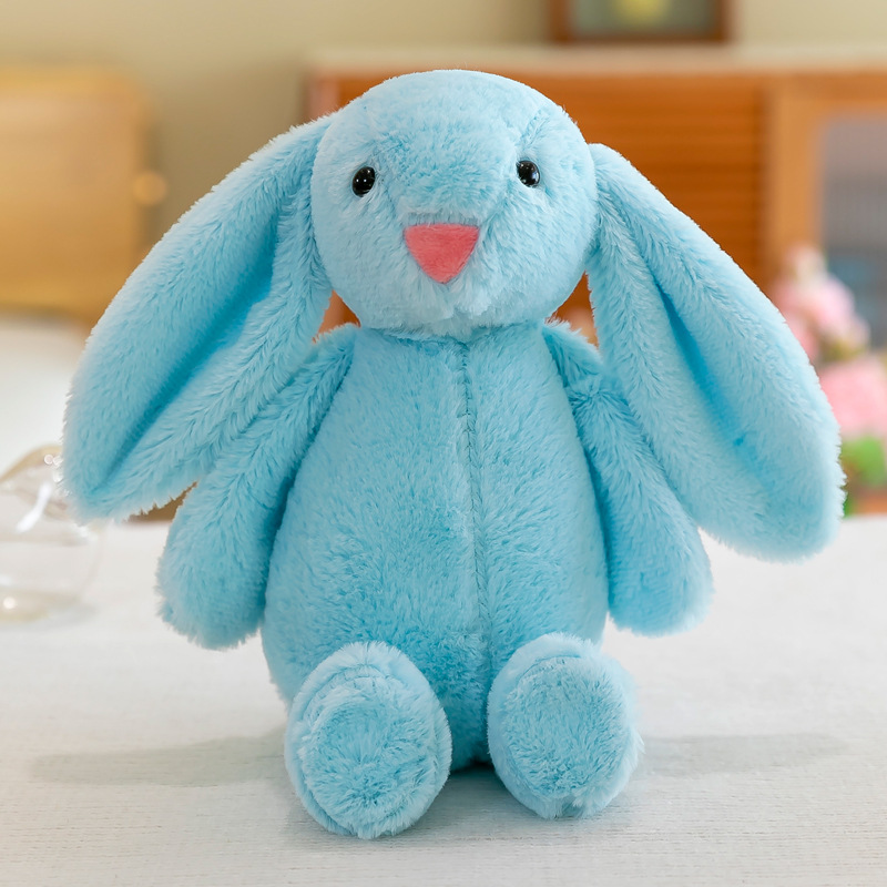30CM Easter Bunny Peeps Plush Doll Pink White Gray Brown Rabbit Dolls for Children Cute Soft Plush Toys