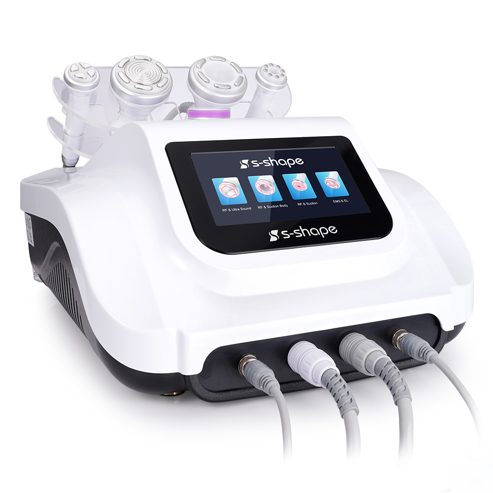 Skönhetsartiklar Portabla 30K Ultraljudskavitation Slimming Machine 4 I 1 RF Body Cellulite Reduction Face Lyft Lipolaser EMS Electroporation S Form Machine