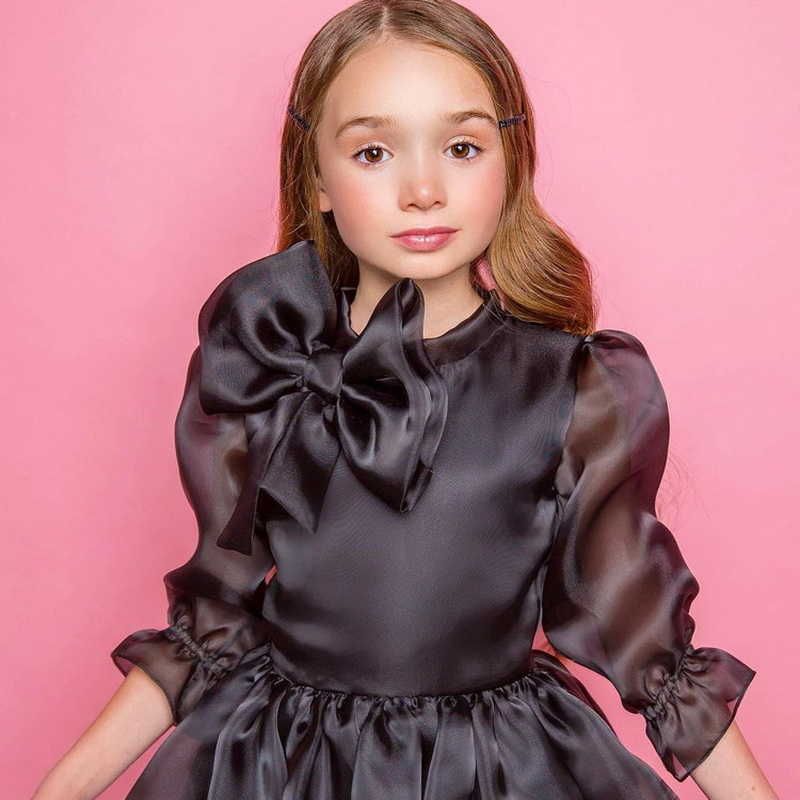 Girl's Dresses Korean Style Summer Baby Girl Dress Round Collar Colour Half Sleeves Princess Dresses Party Wedding Formal Clothes E89009