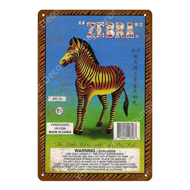 Hayvanlar Teneke Poster Köpek Kedi Aslan Hayvanat Bahçesi Geyik Zebra Tavşan Retro Plak Metal Teneke Teneke İşaret Vintage Boyama Plak Pub Bar Ev Kişiselleştirilmiş Dekor Teneke İşaret Boyutu 30x20cm W02