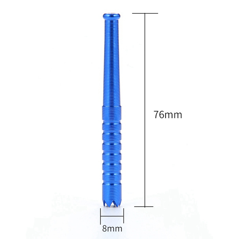 Cool färgglada aluminiumlegeringsrör grävtand torr ört tobaks catcher toaster bat en hitter bärbar rökrör cigaretthållare dugout tips dhl
