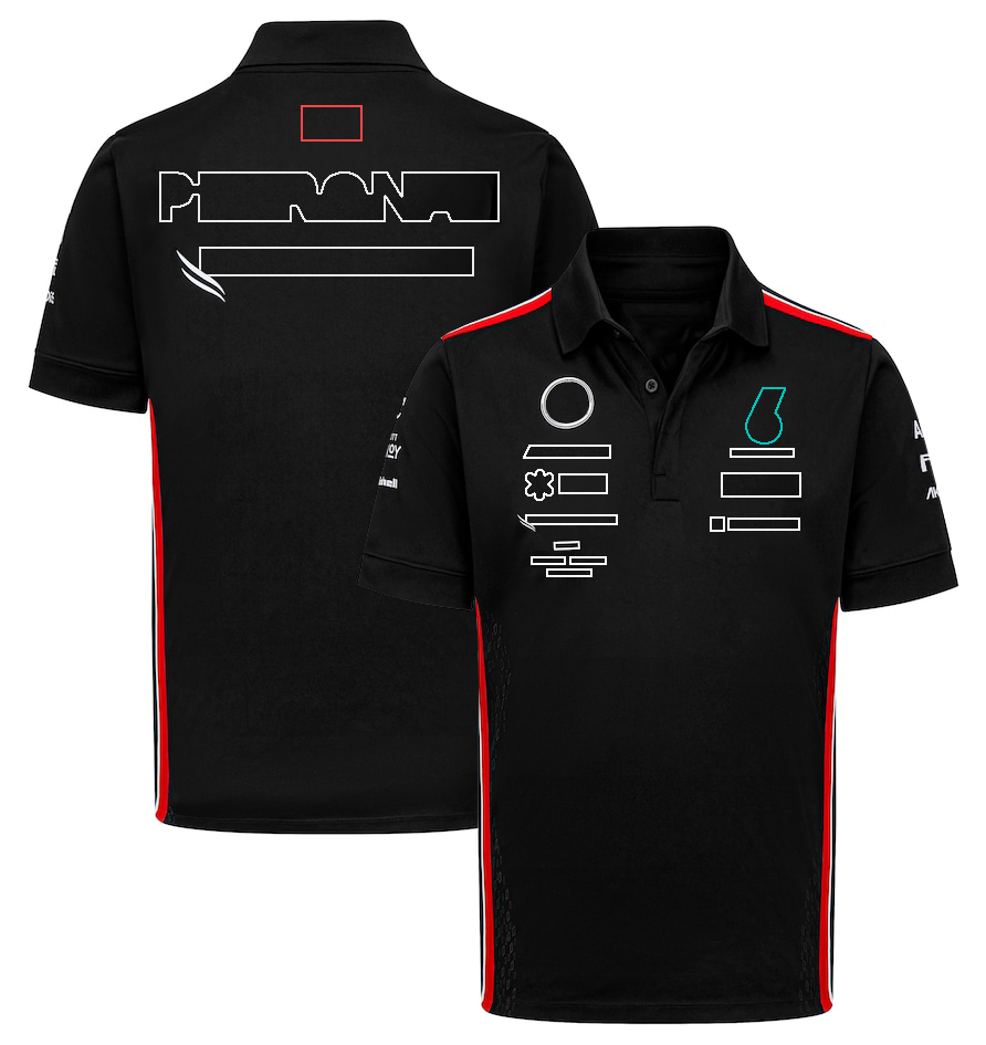 メンズTシャツ2024新しいF1レーシングチームポロシャツTシャツフォーミュラ1ドライバー短袖Tシャツモータースポーツファン特大ジャージーTシャツカスタムR6EZ