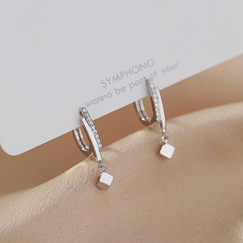 Charm Fashion Clear Zircon Saure Bead Charm Stud Earring for Women Party Elegant smycken Pendientes Tillbehör EH1459 G230307