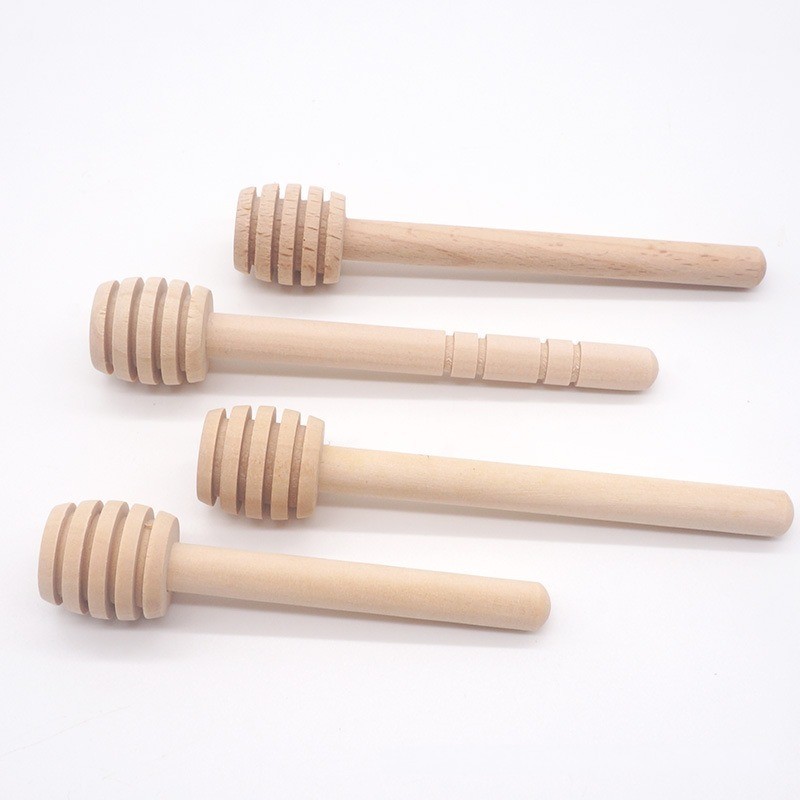 8CM/10CM/15CM Kitchen solid wood honey stick coffee milk tea jam red wine stirring stick wooden honey stick