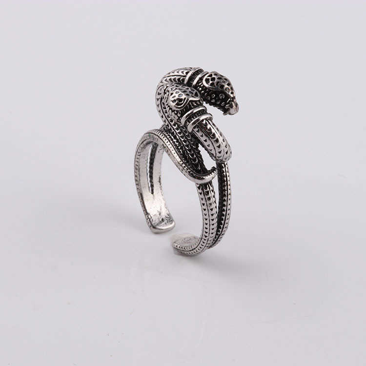 70% OFF 2023 New Luxury High Quality Fashion Jewelry for new double snake head winding is an old . Men and women have the same pair of ring Meng Yu jewelry